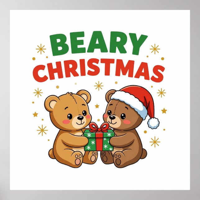 Beary Christmas Poster (Front)