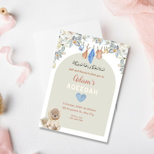 Beary Cute Aqeeqah Invitation