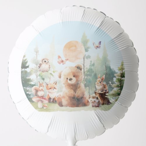 Beary Cute Woodland Baby Shower Balloon