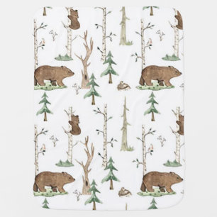 “Beary Forest” Baby Blanket