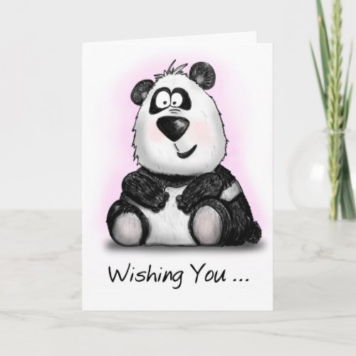Beary Happy Birthday Cartoon Panda Card