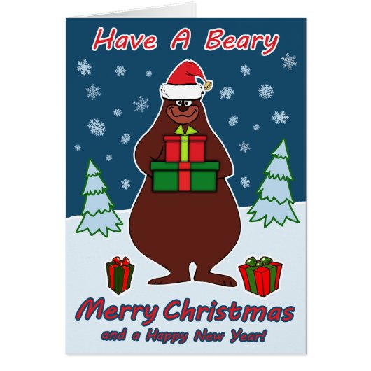 Beary Merry Christmas! Cards (Front)