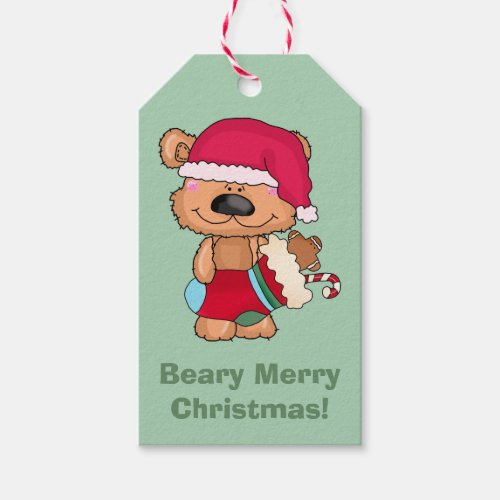 Beary Merry Christmas Gift Tags