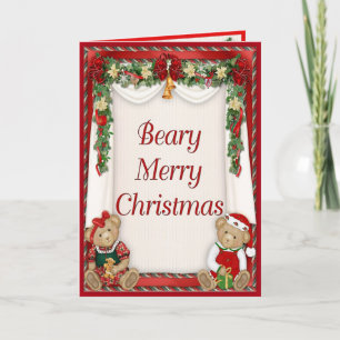 Beary Merry Christmas Holiday Card