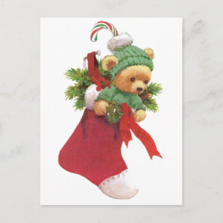 Beary Merry Christmas Holiday Postcard