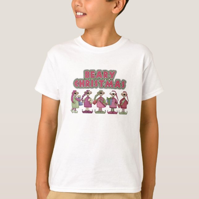 Beary Merry Christmas Kids Shirt (Front)