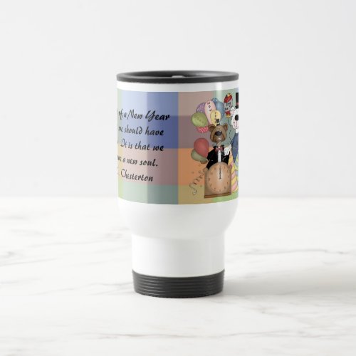 Beary New Year Travel Mug