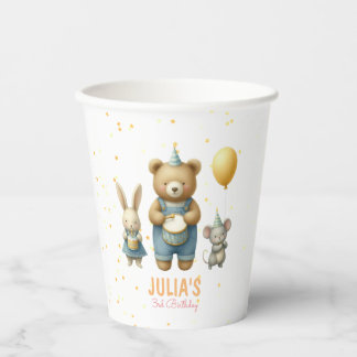 Beary Special Birthday Bash Paper Cups