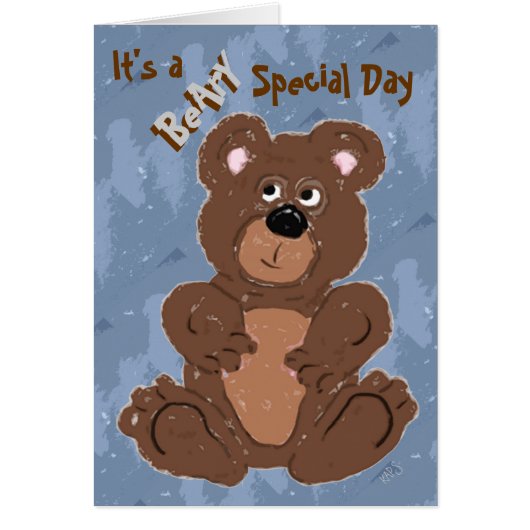 Beary Special Birthday (changed the age) Cards (Front)