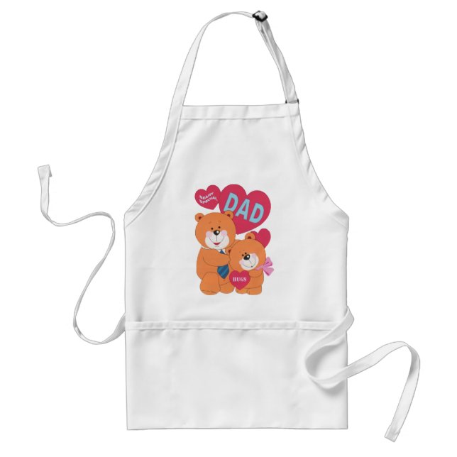 Beary Special Dad Adult Apron (Front)