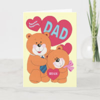 Beary Special Dad Card