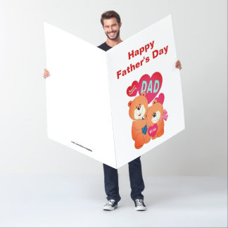 Beary Special Dad Happy Father's Day Biggest Card