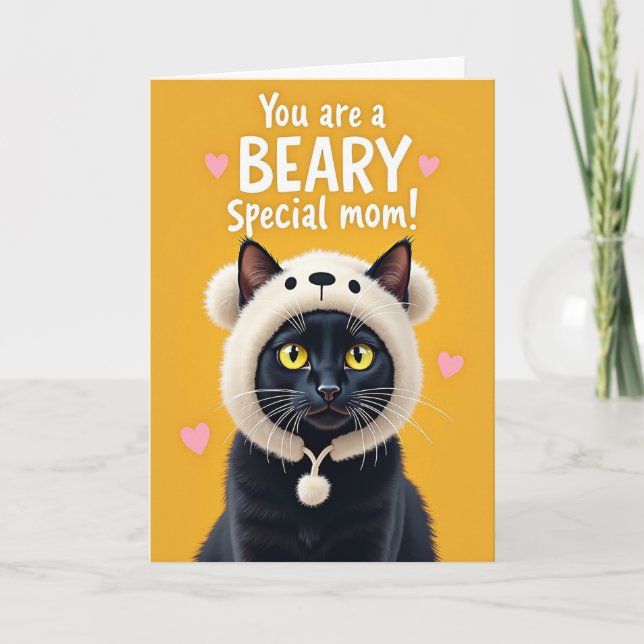 Beary Special Moms Day Art Card (Front)