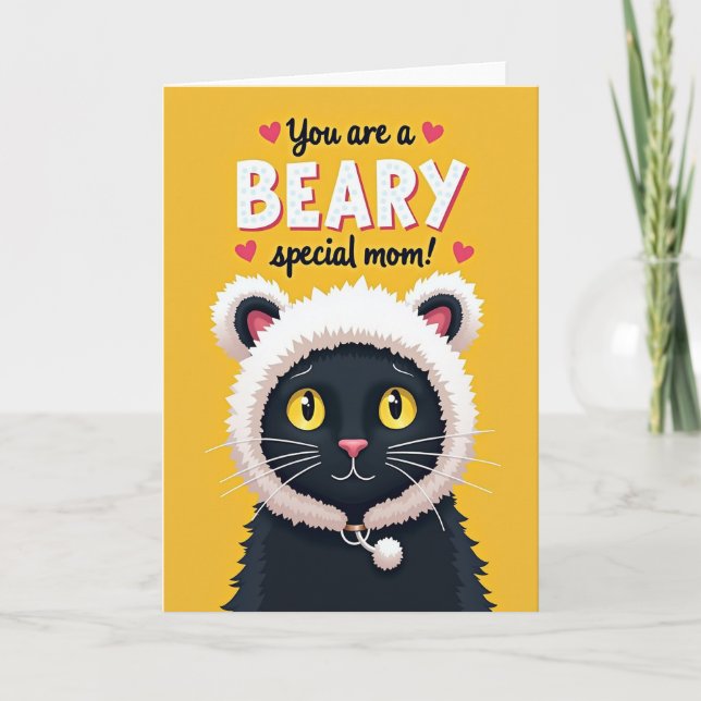 Beary Special Moms Day Card (Front)