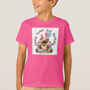 Beary Sweet 3rd Birthday Tshirts and Gifts
