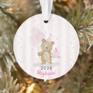 Beary Sweet Birthday Ornament