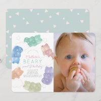 Beary Sweet Gummy Bear Girl Photo 1st Birthday