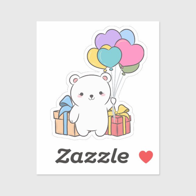 Beary Sweet Surprise | Tote Bag Sticker (Sheet)