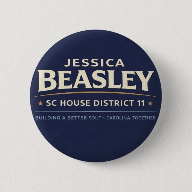 Beasley For SC House 11 Button (Front)