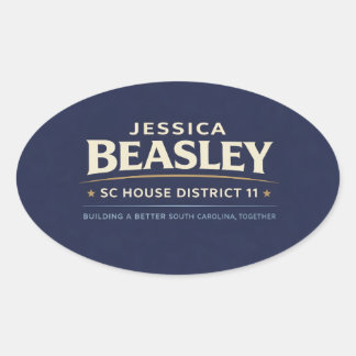 Beasley for SC House District 11 Oval Sticker
