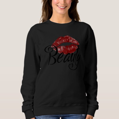 Beast and Beauty Matching Couple Romantic Wife Hus Sweatshirt