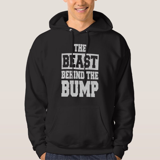 Beast Behind The Bump Pregnancy Announcement New D Hoodie (Front)