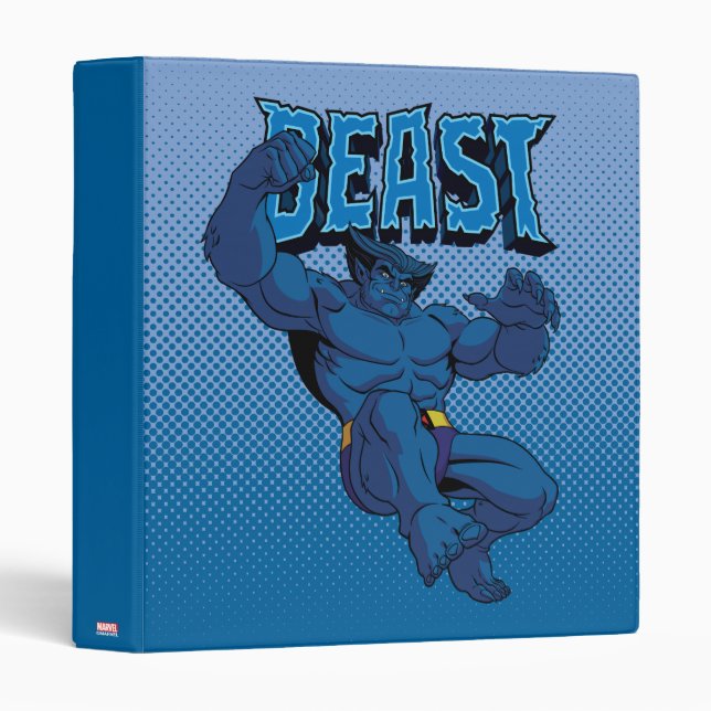 Beast Character Pose 3 Ring Binder (Front/Spine)