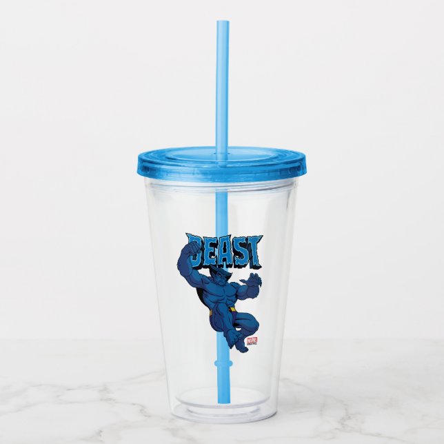 Beast Character Pose Acrylic Tumbler (Front)