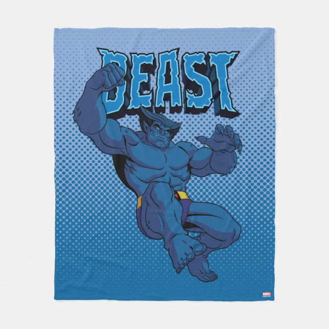 Beast Character Pose Fleece Blanket (Front)