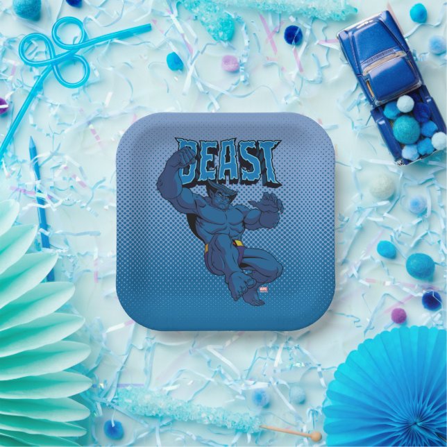 Beast Character Pose Paper Plates (Party)