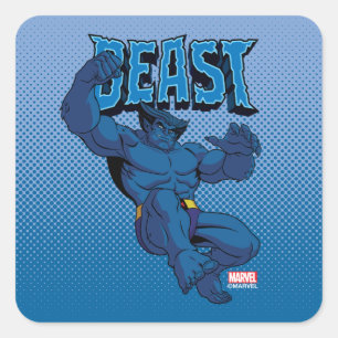 Beast Character Pose Square Sticker