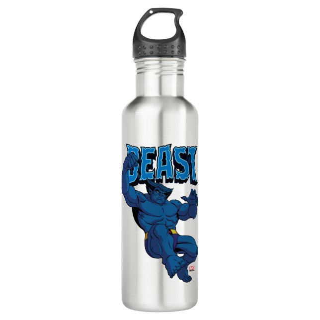 Beast Character Pose Stainless Steel Water Bottle (Front)