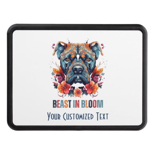 Beast in Bloom _ Cane Corso with a Feminine Touch Hitch Cover