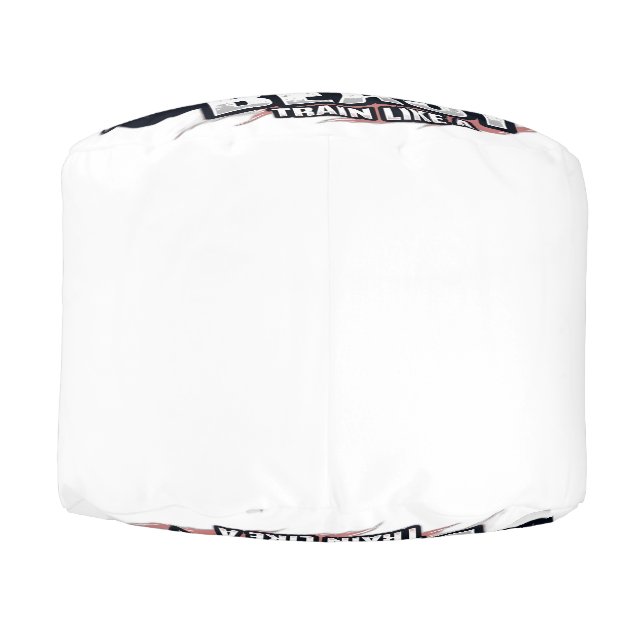 Beast Mode On – Fitness Workout T-Shirt Design Pouf (Back)