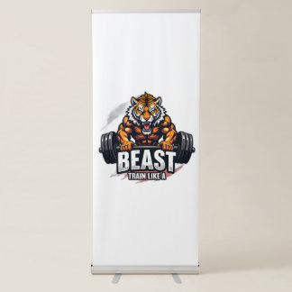Beast Mode On – Fitness Workout T-Shirt Design Retractable Banner