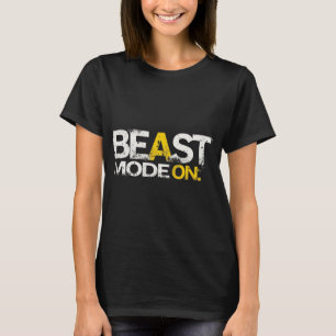 Beast Mode On – Motivational Gym & Gaming Design T-Shirt