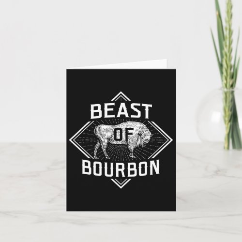 Beast Of Bourbon _ American Bison Buffalo Lover Wi Card