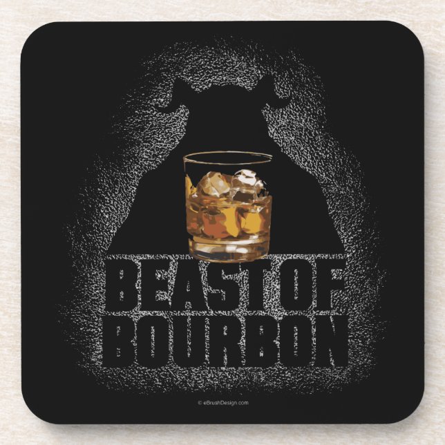 Beast Of Bourbon Beverage Coaster (Front)