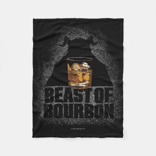 Beast Of Bourbon Fleece Blanket (Front)