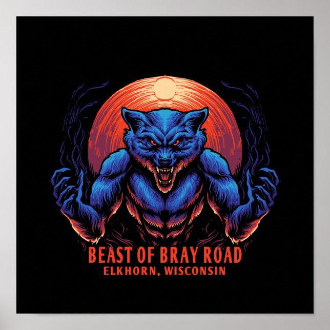 Beast of Bray Road Cryptid Creature Poster (Front)