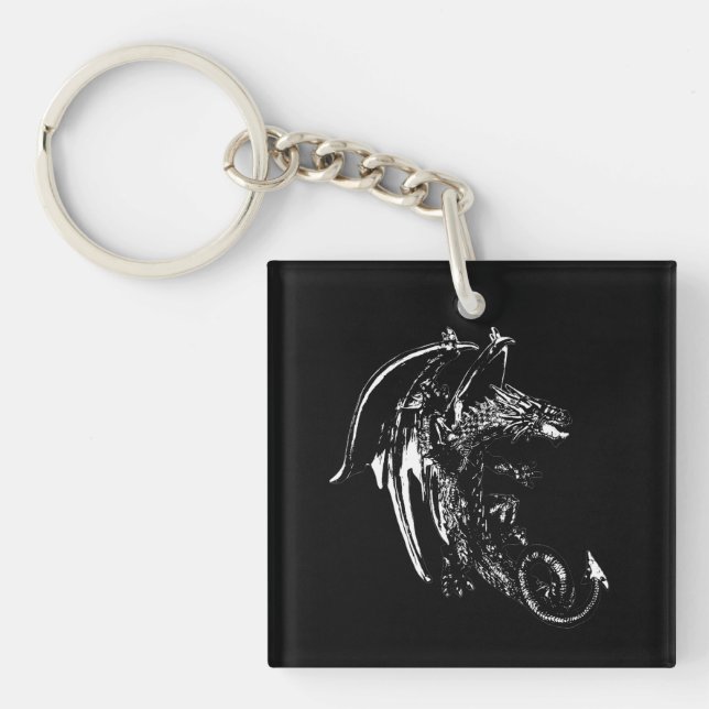 Beast of the Night Dragon Keychain (Front)