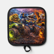 Beast riders potholder