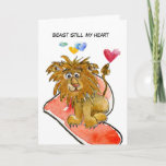 Beast Still My Heart Lion Hearts Card
