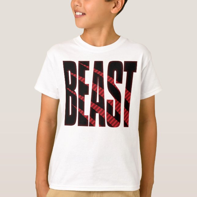 BEAST. Tough.Hardcore.Muscle.Wild.Animal T-Shirt (Front)