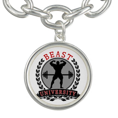 Beast University Bodybuilding Charm Bracelet