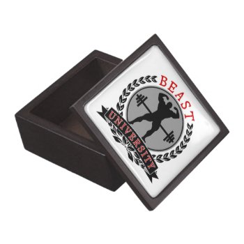 Beast University Bodybuilding Magnetic Gift Box by xgdesignsnyc at Zazzle