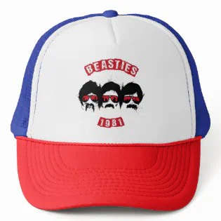 Beastie Boys Inspired Retro 80s 90s Hip Hop Music Trucker Hat