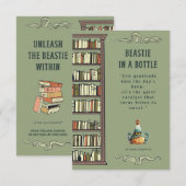 Beastie in a Bottle Bookmark (Front/Back)