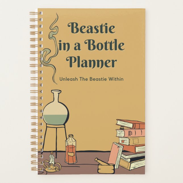 Beastie in a Bottle Small Planner (Front)