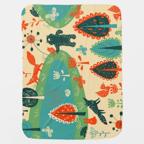 Beasts Background Abstract Vintage Concept Baby Blanket